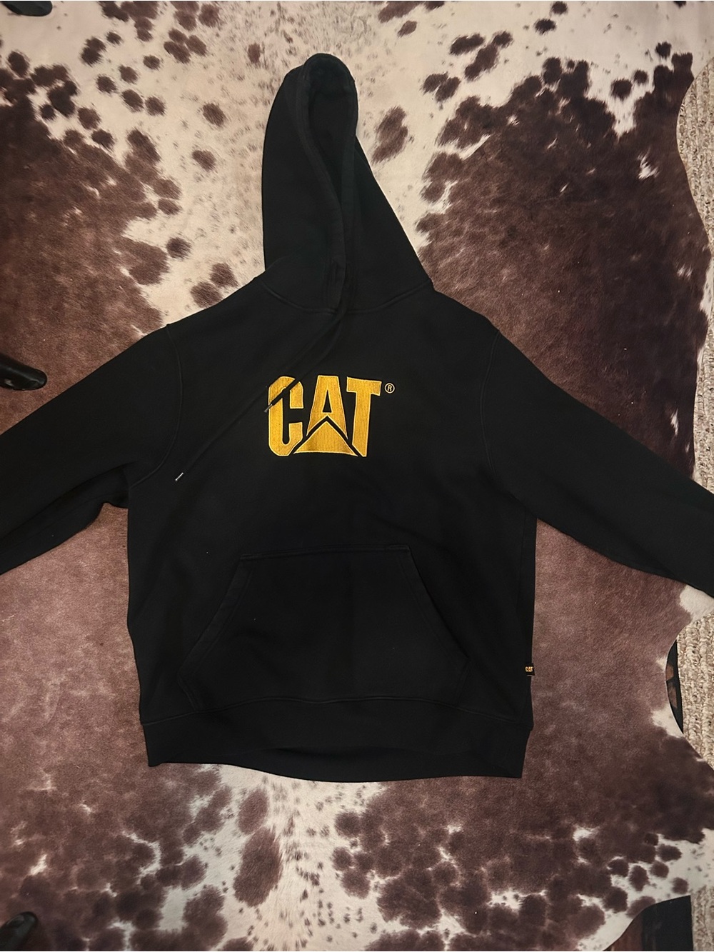Black Hoodie with Yellow Logo - Pet Category